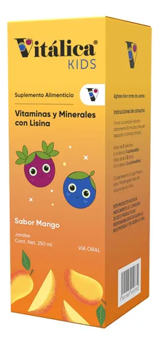 comprar Vitalica Kids Suplemento Alimenticio Jarabe 250 Ml