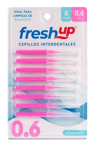 Cepillos Interdental Limpieza De Brackets 8u 0.6mm Freshup