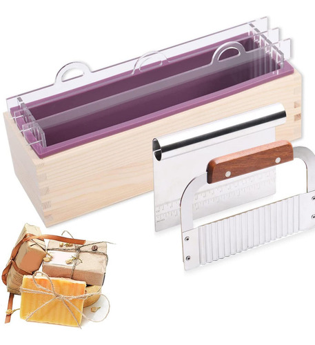 Kit De Moldes De Silicona Para Jabón, Molde Rectangular