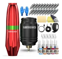 Comprar Kit De Tatuaje Kit De Máquina De Tatuaje Con Agujas Y Tintas