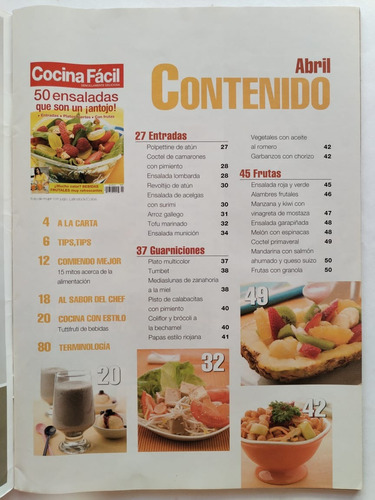 Cocina Fácil 50 Ensaladas Que Son Un ¡antojo! (Usado)