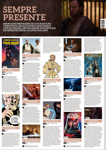 Obi-Wan Kenobi - Arte A - Superpôster Mundo dos Super-Heróis, de Editora Europa. Editorial Editora Europa Ltda., capa mole em português, 2022