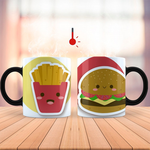 2 Tazas Mágicas Pareja San Valentín Divertida