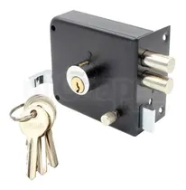 Comprar 20 Cerraduras Sobreponer Instafacil Negra 2 Bulones 5 Llaves