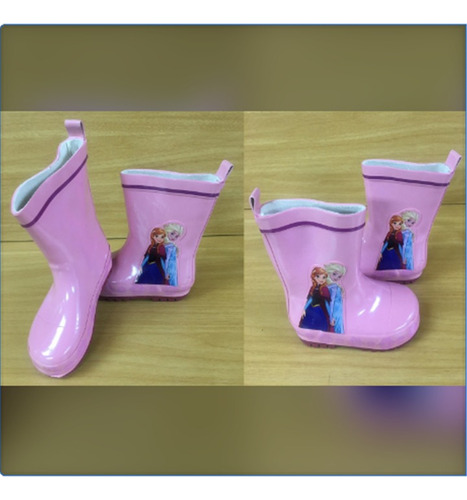 Botas De Lluvias Para Niños De Frozen, Únicamente Talla 25.