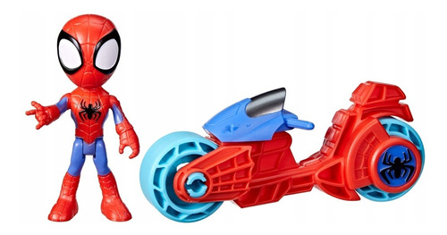 Marvel Spidey Amazing Friends Spidey Com Motocicleta Hasbro