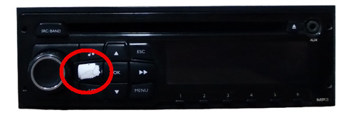 Rádio Som Cd Player Citroen C3 Aircross 2015 (Usado)