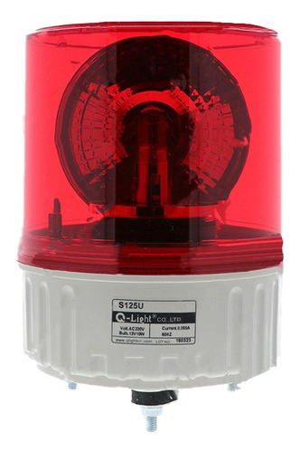 Torreta Giratoria Roja 220vac Qlight S125u-220-r