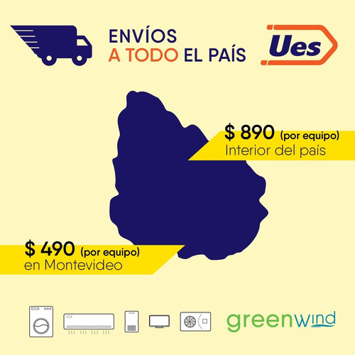 Aire Acondicionado Greenwind Inverter 12000 Btu Wifi