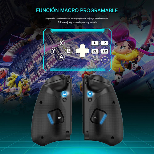 Joycon Gamepad Qrd Stellar T5 Para Switch Pc Android