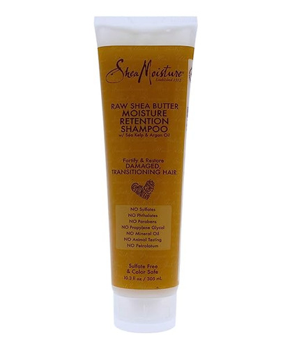 Shea Moisture Raw Shea Butter Moisture Retention Shampoo, 10