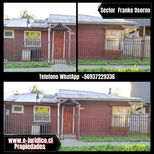 Vende Casa En Sector Francke, Osorno