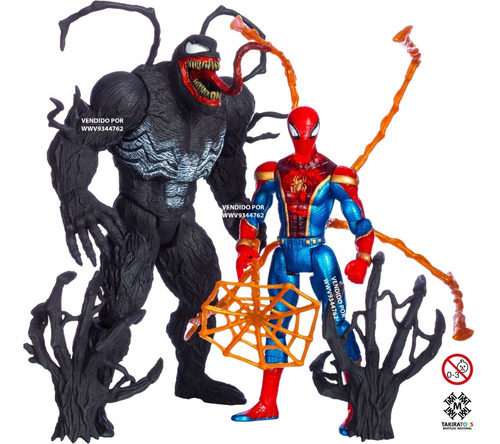 Spiderman Venom Figura Articulada Marvel Juguete Muñeco