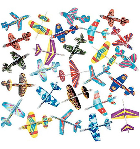 Bulk Glider Airplane Assortment (72 Pc) De Fun Express