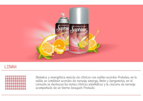 Imagen 9 de 9 de Aromatizador De Ambientes Saphirus. Varias Fragancias