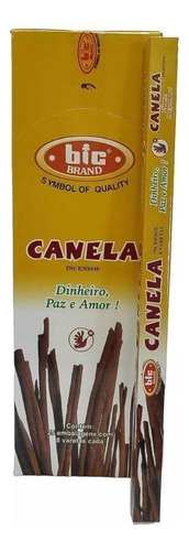 Incenso Indiano Bic Canela 25 Caixas Com 8 Varetas