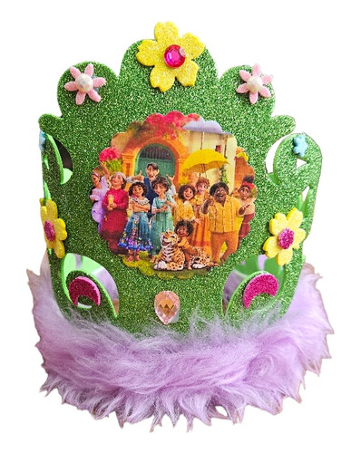 Encanto De Disney Corona Festejada Para Cotillón Cumpleaños 