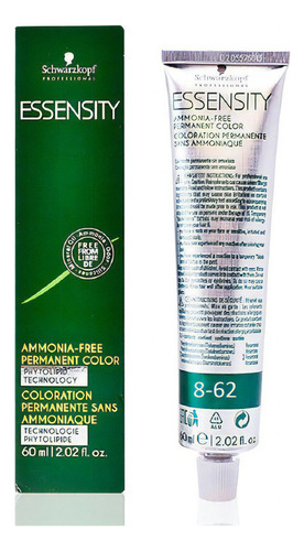 Tinte Para El Cabello Essensity 8-62, Rubio Claro Y Castaño Ahumado, 60 Ml