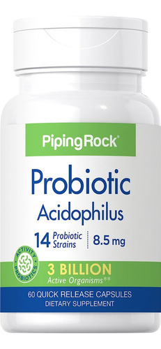 Probiotic Acidophilus 14 Cepas 3 Billion Org X 60 Caps