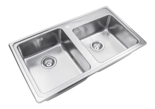 Pileta Bacha Mesada Cocina Q085 Ad Minimalista Rectang Promo