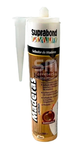 Sellador Acrílico Pintable Madera Pino Suprabond X 280ml