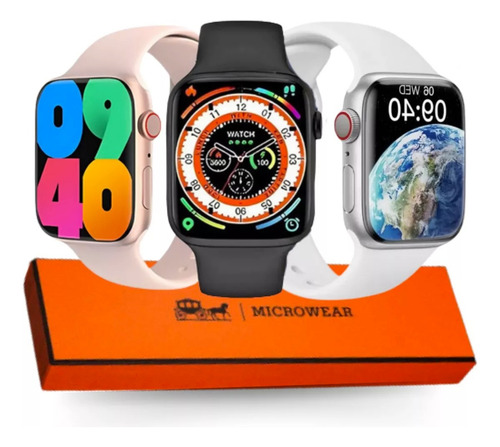 Smartwatch W59 Mini 41mm Gps Nfc Caixa Prateado Pulseira Prateado