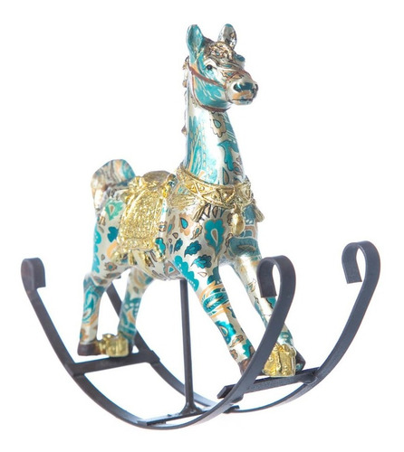 Imagen 1 de 6 de Muñecos Navideños Running Caballo Mecedor Chico