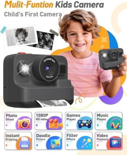 Impressão Instantânea Da Câmera Infantil Yehtta, Presentes