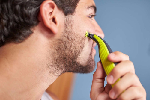 Imagen 3 de 10 de Afeitadora Cortabarba Philips Oneblade Cortadora Peine Barba - Afeita Cara Rostro - Suave - Precision -garantia Oficial