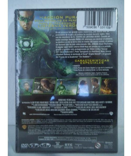 Linterna Verde Green Lantern Dvd