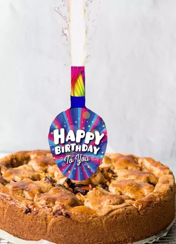 Vela Cumpleaños Mágica Para Pastel Letrero Wow! 6pz