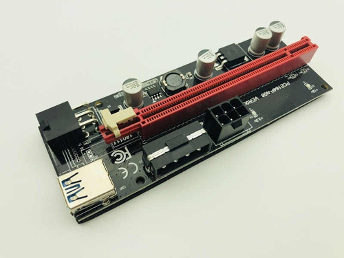 Imagen 3 de 5 de Riser Pcie 1x A 16x Con Cable Usb 3.0 Ver009s Mineria