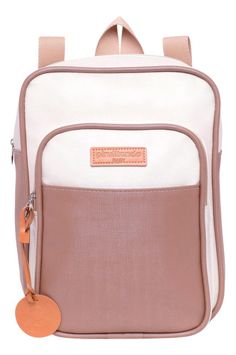 Mochila Maternidade 2 Em 1 Pirulitando Petit Caramelo Cor Marrom