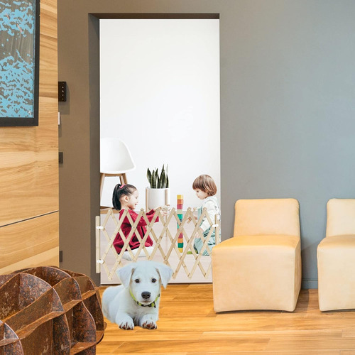 Valla De Madera Extensible Para Perros - 110*48cm