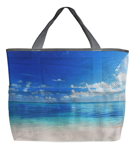 Bolsas De Playa De Malla Para Mujeres Bolsa De Tote Xkn8r