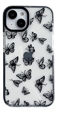 Manteca Negra De Moda Lindo Caja De Teléfono Clara B6pw8