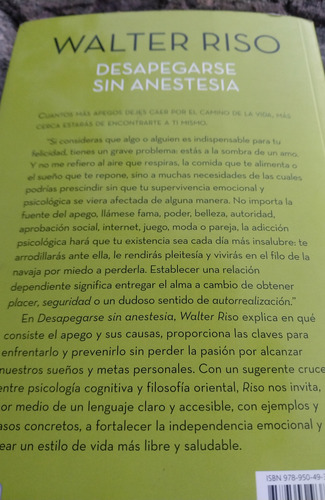 Desapegarse Sin Anestesia Walter Riso (Usado)