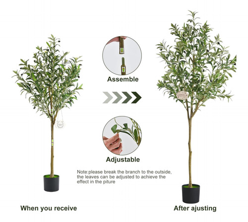 Faux Olive Tree 6ft, Olivos De Interior Artificial, Grandes