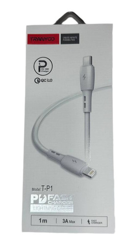 Cable Para iPhone A Tipo C Tranyoo T-p1 6a Carga Rapida
