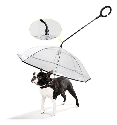 1 Paraguas Para Perro Con Correa De Perro De 20 Pulgadas De