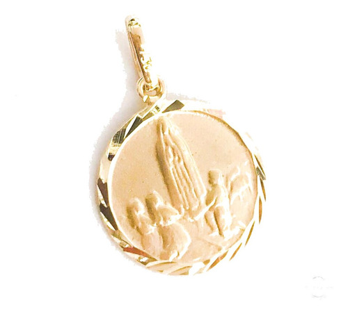 Medalha Ouro 18k Pingente Nossa Senhora De Fátima À Vista