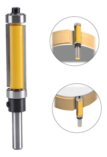 Fresa Copiadora Para Router 1/4 Doble Rodamiento Tallado