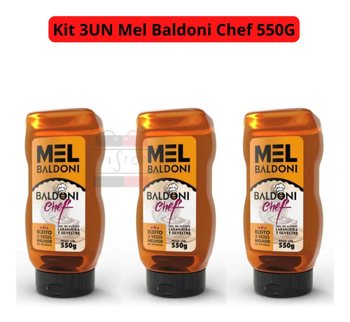 Kit 3u Mel Flores De Laranjeiras E Silvestres Baldoni Chef