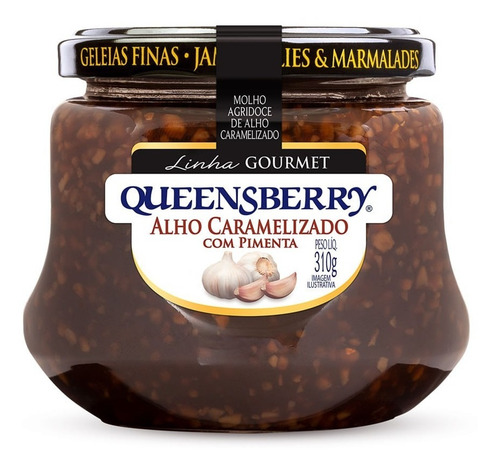 Combo Geléias Queensberry Gourmet - Cebola, Pìmenta E Alho