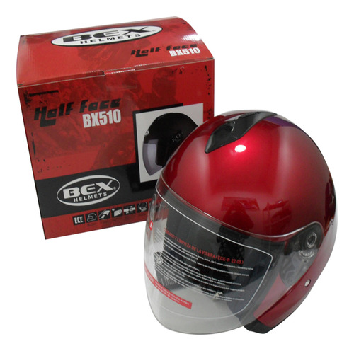 Casco Bex Casco Full Face Bx510 Talla L Color Burgundhy Cert