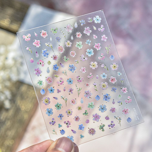 Adesivos De Arte De Unhas, Flores Silvestres De Primavera, D