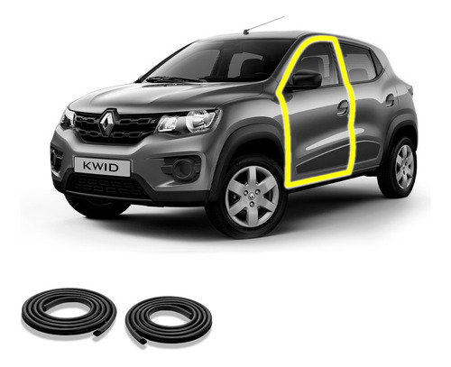 Juego Par Burletes Puertas Renault Kwid 