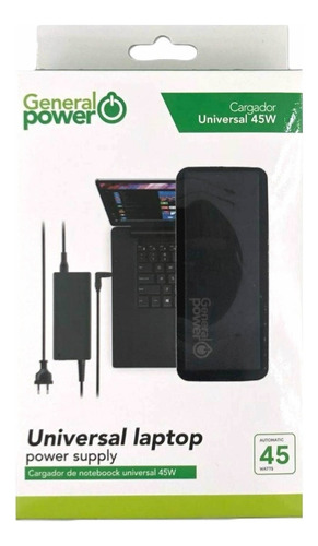 Cargador Universal Notebook 45w General Power / Tecnocenter