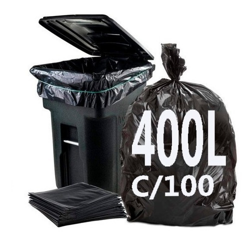 Imagem 3 de 7 de Saco De Lixo 400 Litros Reforçado 100 Uni.