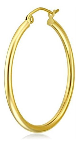 Aretes De Aro Con Bisagras De Oro Amarillo Real De 14 K Y 2